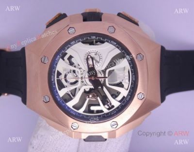 Fake Top Grade Audemars Piguet Royal Oak Concept Laptimer Rose Gold timepiece